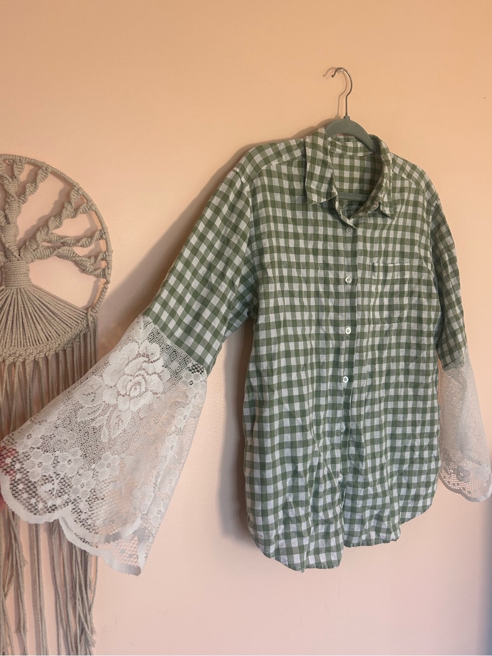 Upcycled Gingham Top